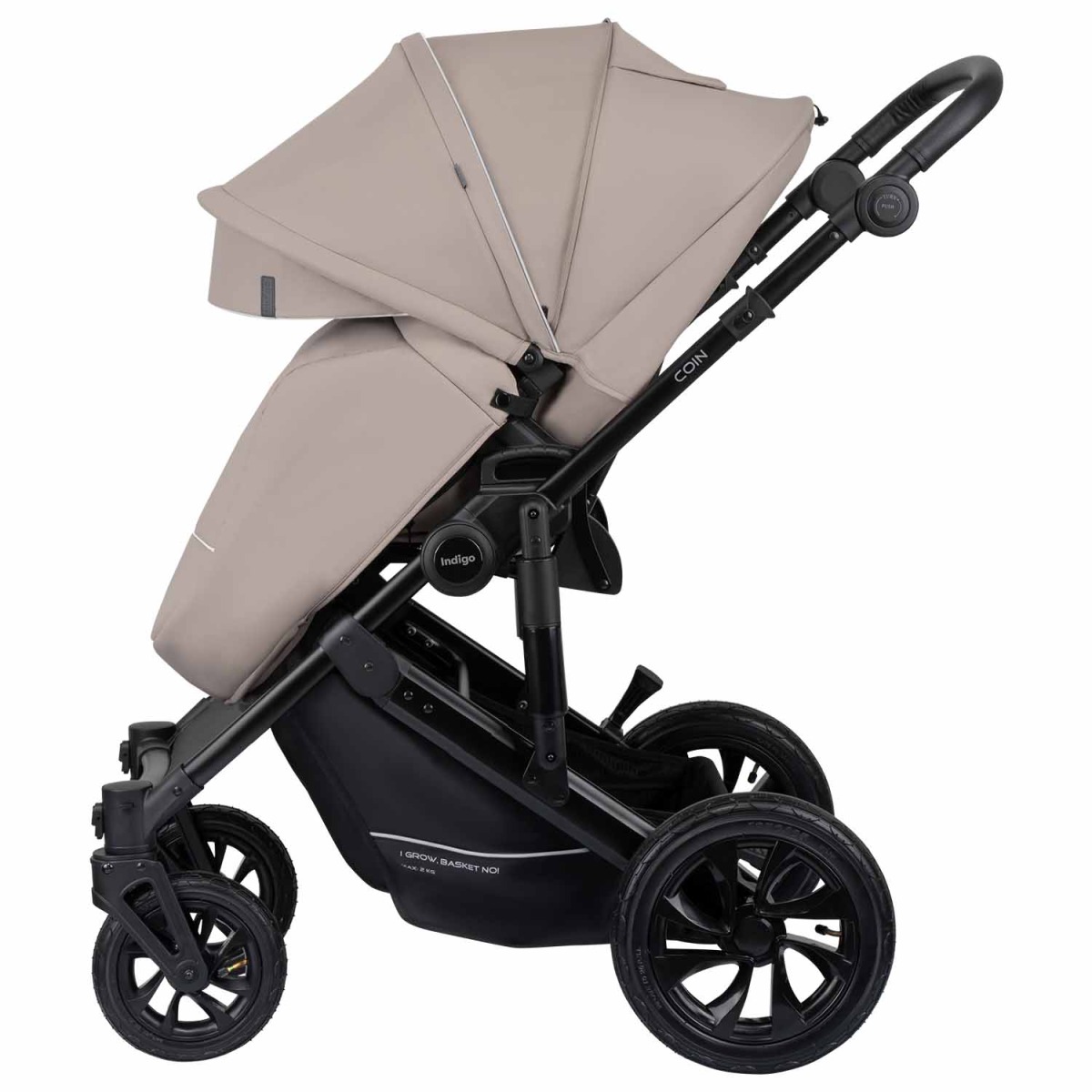 Коляска 2 в 1 Indigo Coin, Бежевый