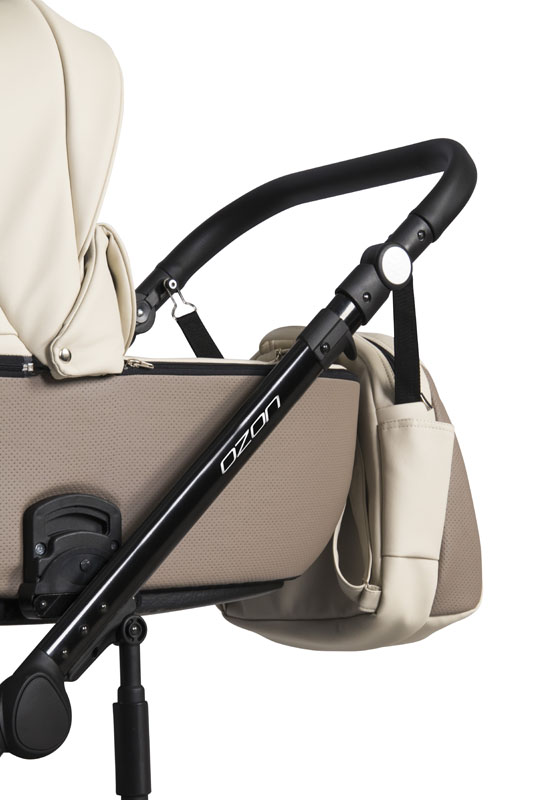 Коляска 3 в 1 Riko Basic Ozon Ecco 25 слоновая кость-бежевый