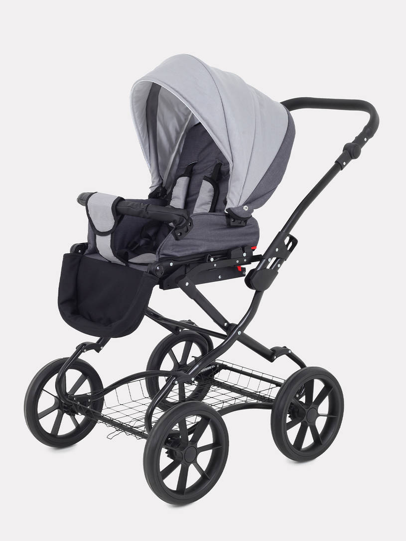 Коляска 2 в 1 Rant Dream Classic 2024 02 темно-серый - светло-серый