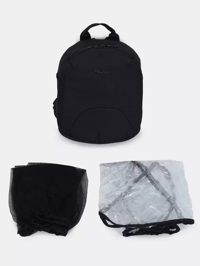 Коляска 3 в 1 Mowbaby Zoom Silver 2025 black