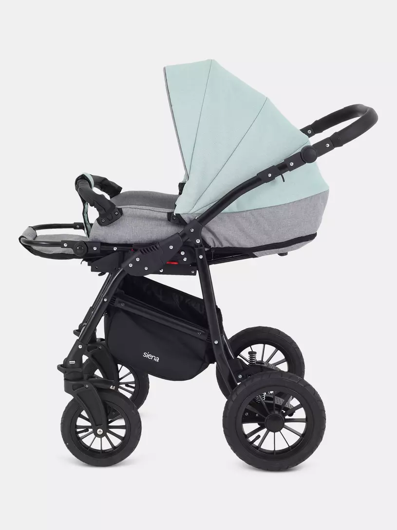 Коляска 3 в 1 Rant Siena 2024 10 серый-ментоловый