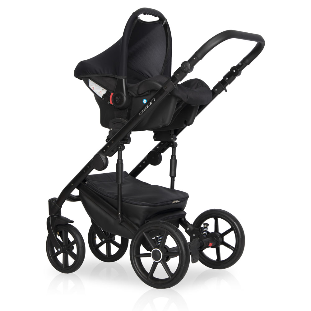 Коляска 3 в 1 Riko Basic Ozon Ecco 21 фиолетовый