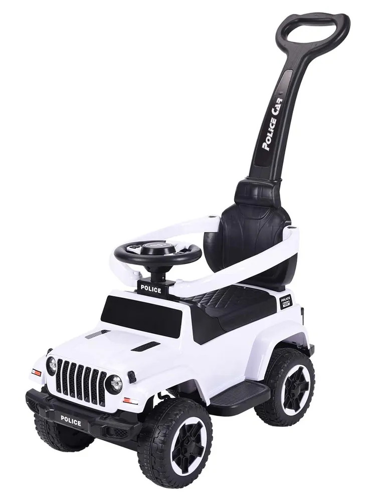 Детская каталка Sevillababy Police 3 в 1 с ручкой BC219 white/белый