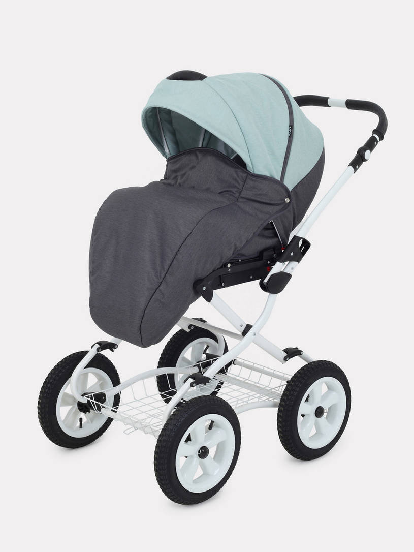 Коляска 2 в 1 Rant Dream Classic 04 серый-мятный