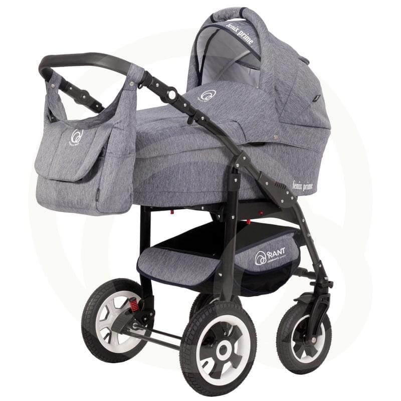 Коляска 2 в 1 Rant Fenix Prime 01 темно-серый джинс