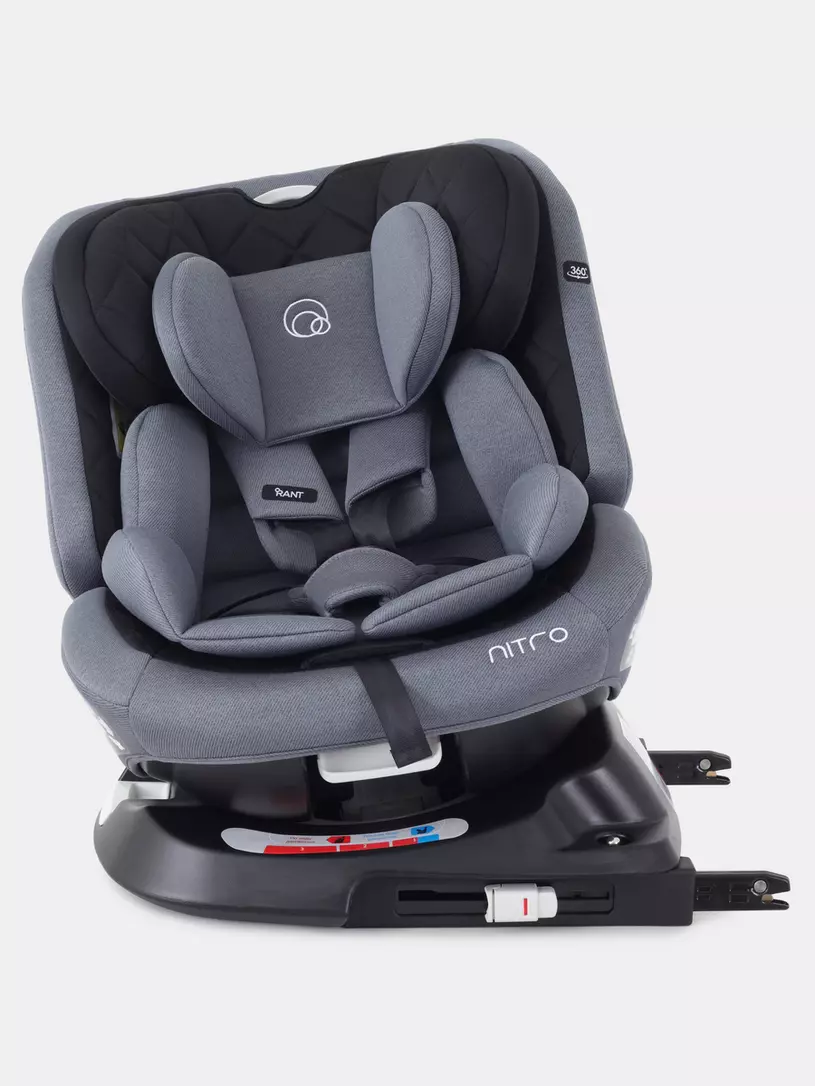 Автокресло Rant Nitro 0/1/2/3 (0-36 кг) Grey/Black