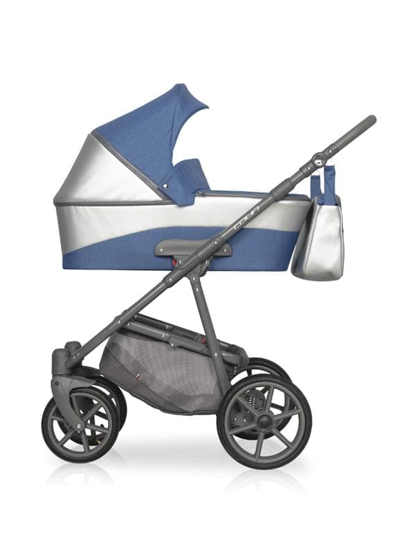 Коляска 2 в 1 Riko Basic Colin 07 серо-голубой