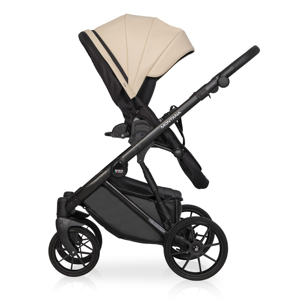 Коляска 3 в 1 Riko Basic Montana Ecco 15 Ivory beige бежевый