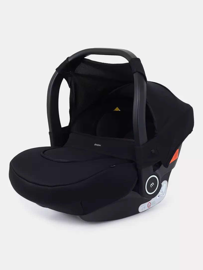 Коляска 3 в 1 Mowbaby Zoom Silver 2025 black