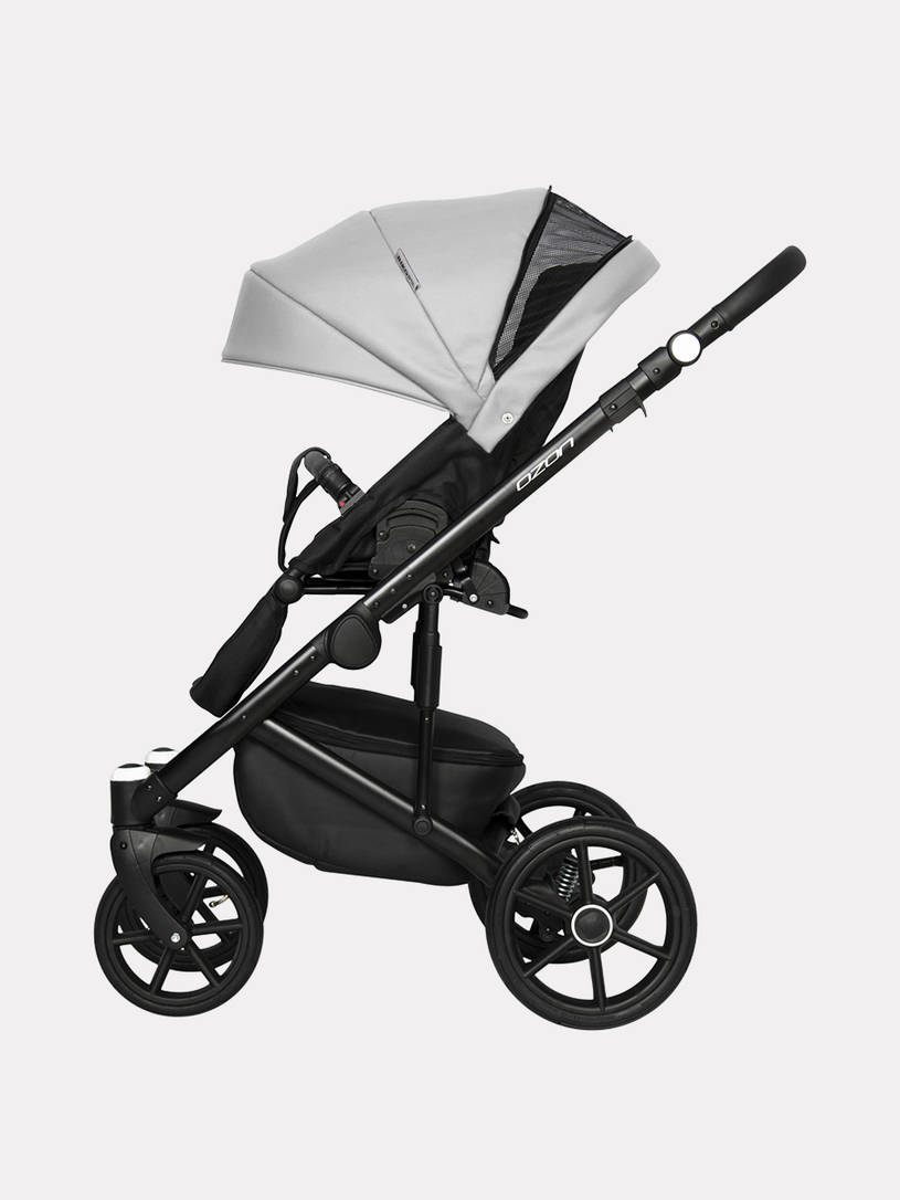 Коляска 2 в 1 Riko Basic Ozon 05 светло-серый