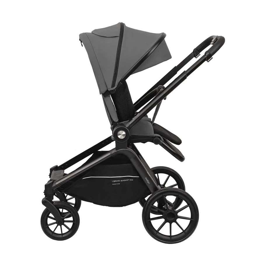 Коляска 3 в 1 Indigo SOLAR серый