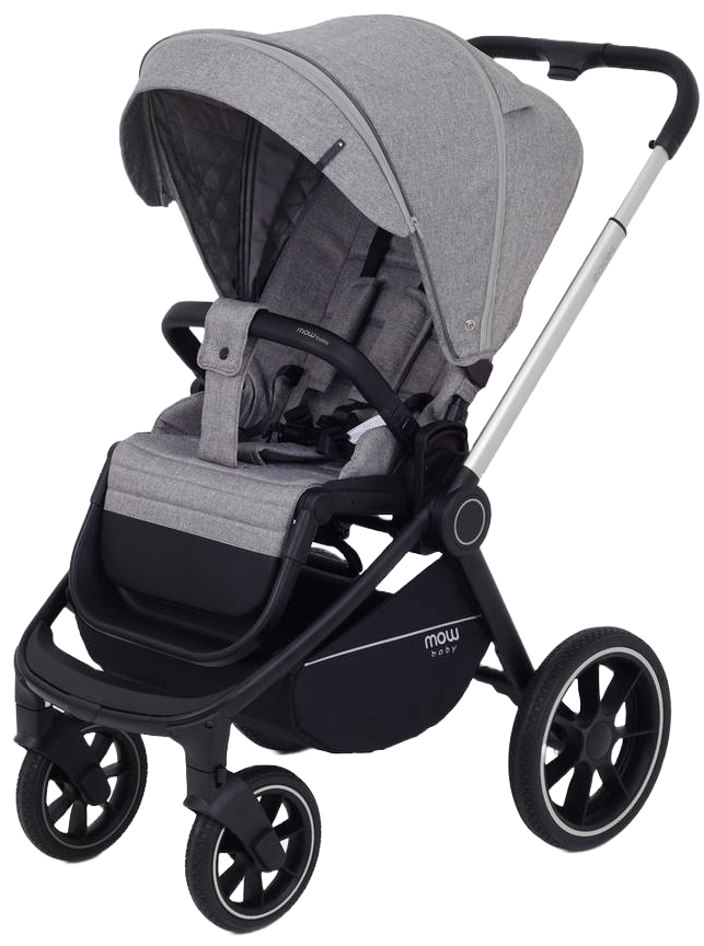 Коляска 3 в 1 MOWBaby ZOOM PU RA087 Silver Beige