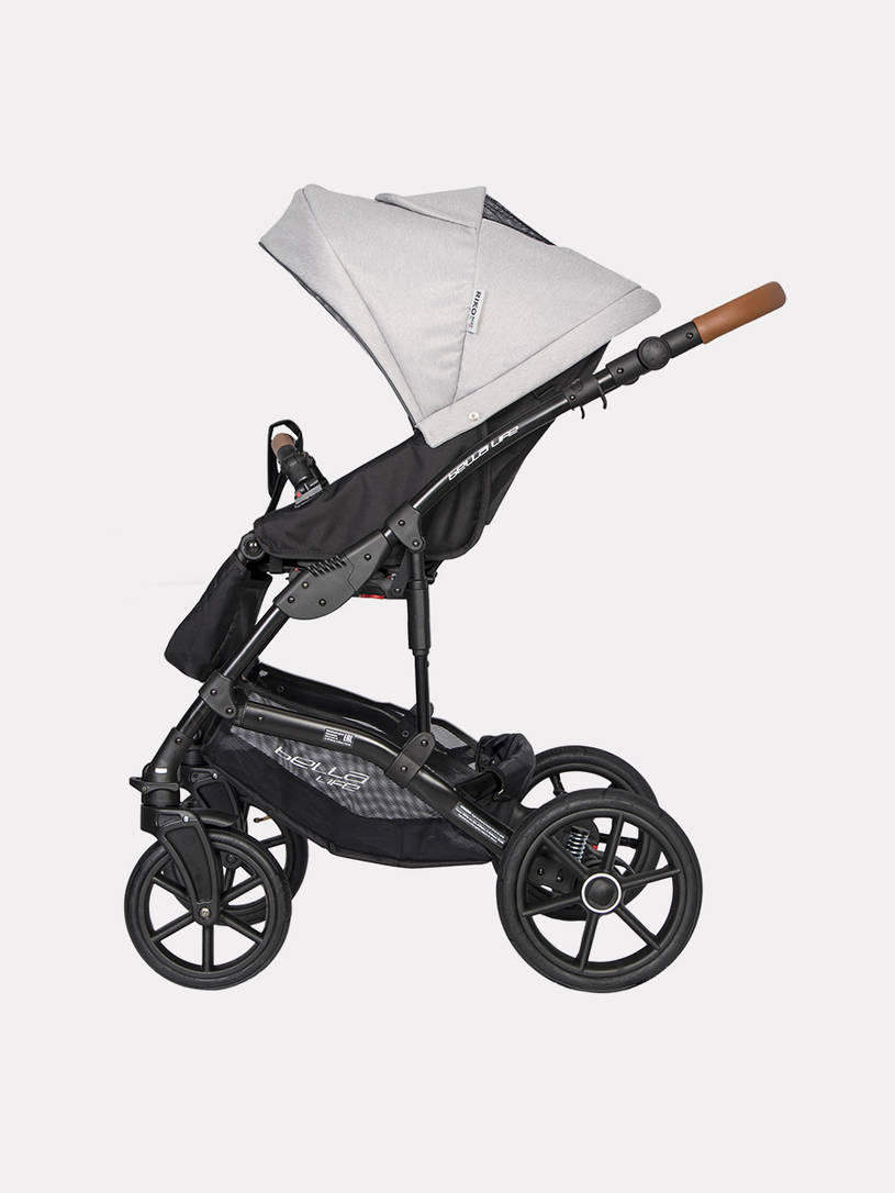 Коляска 2 в 1 Riko Basic Bella Life 01 Gray-Fox серый