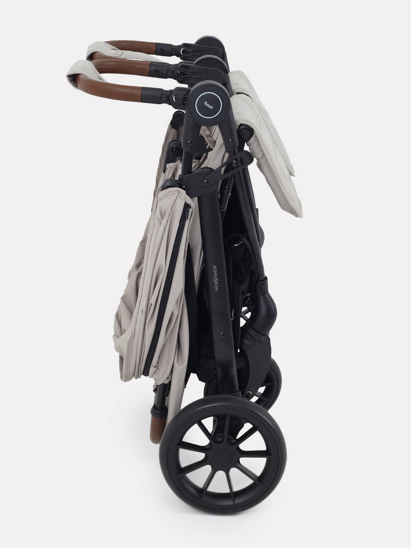 Коляска прогулочная для двойни Rant Twinny Milk coffee 2025