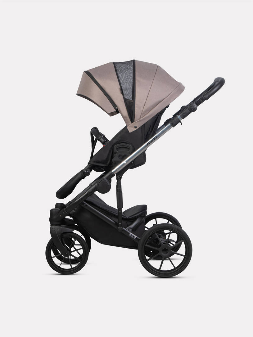 Коляска 2 в 1 Riko Nano Thermo Fabric 11 Cappucino