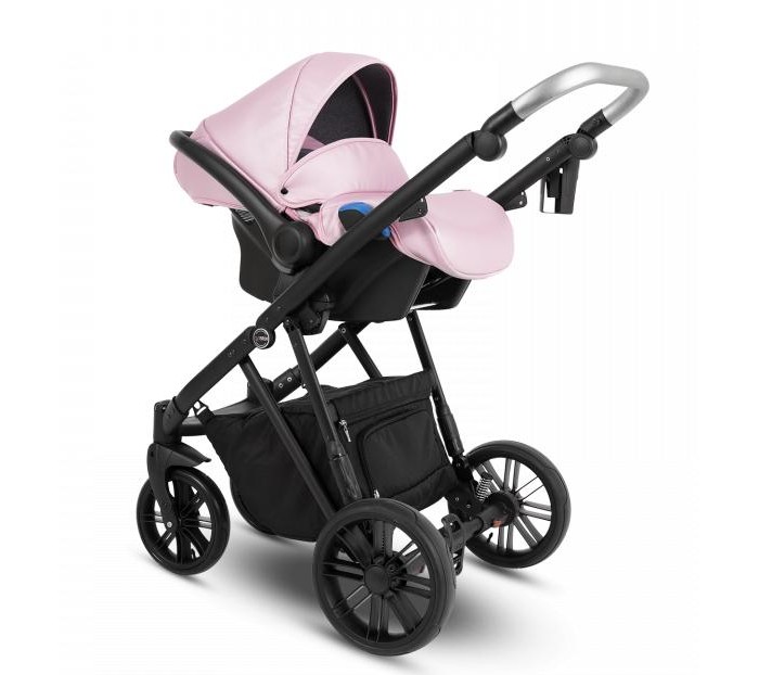 Коляска Camarelo Zeo 3 в 1 экокожа пудровый