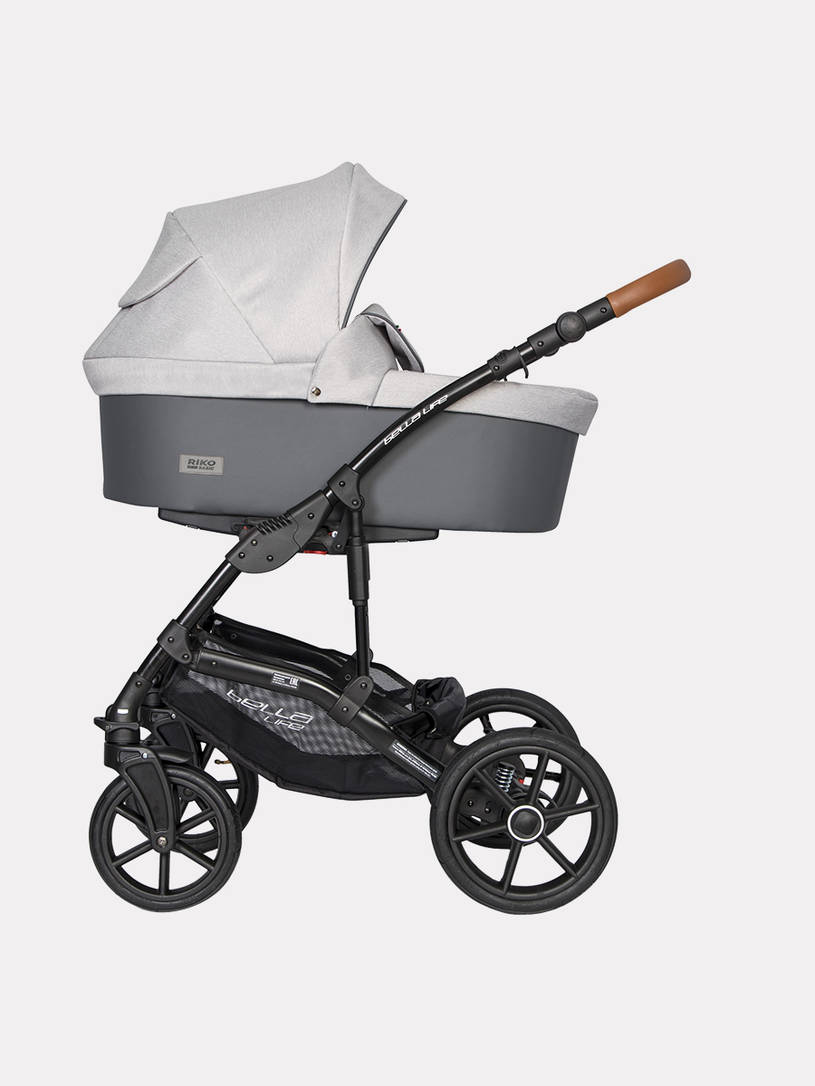 Коляска 2 в 1 Riko Basic Bella Life 01 Gray-Fox серый