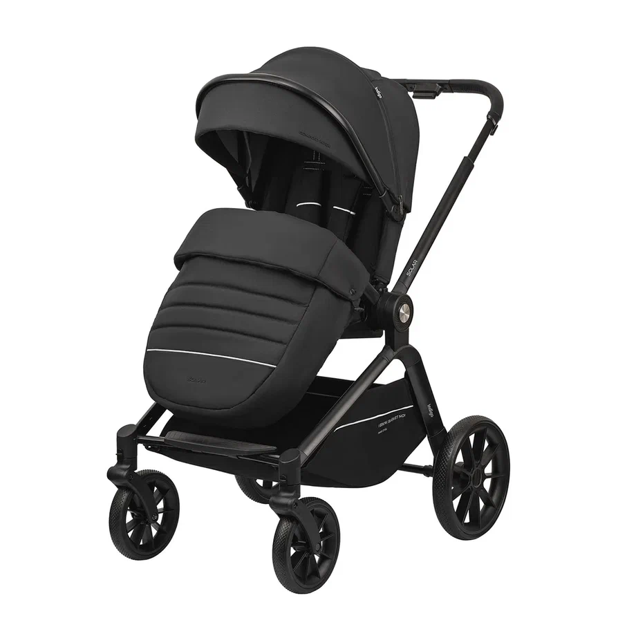 Коляска 2 в 1 Indigo SOLAR черный