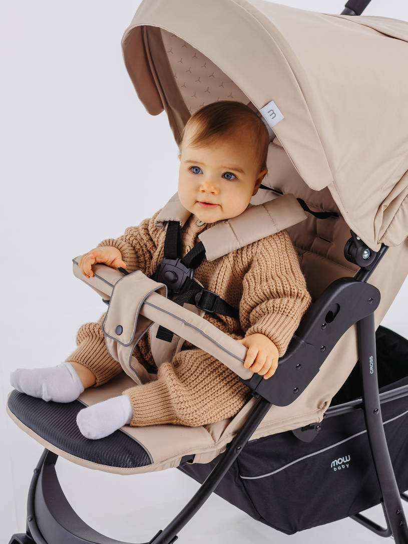Коляска прогулочная Mowbaby Cross 2024 beige