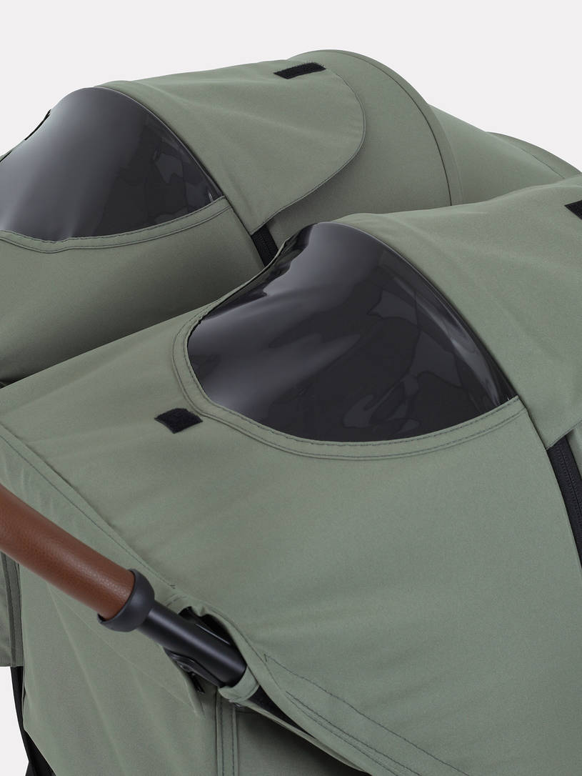 Коляска прогулочная для двойни Rant Twinny Olive 2025