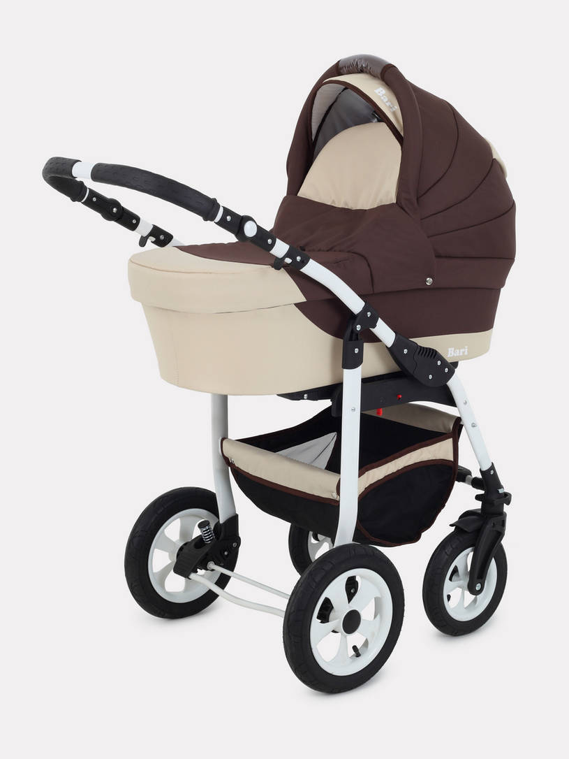 Коляска 2 в 1 Bart-Plast Bari 04 коричнево-бежевый