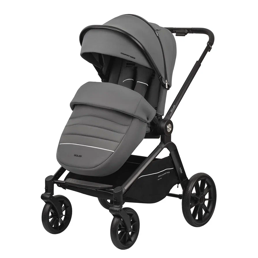 Коляска 2 в 1 Indigo SOLAR серый