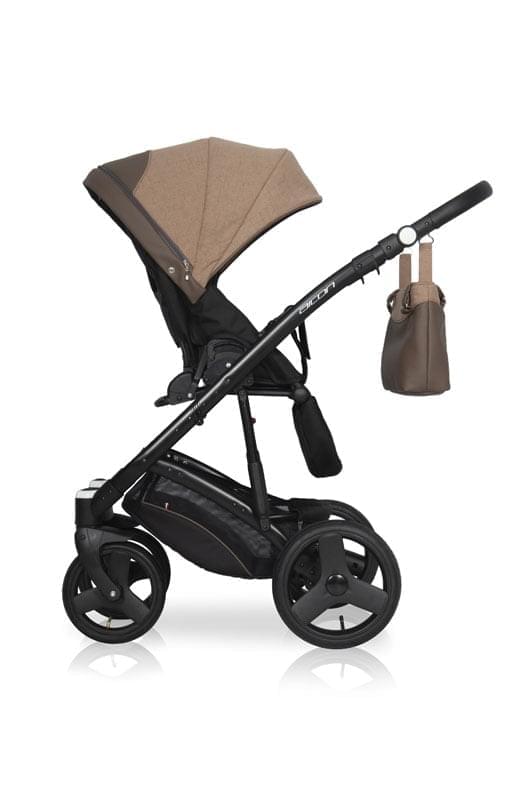 Коляска 3 в 1 Riko Basic Aicon 10 коричнево-бежевый