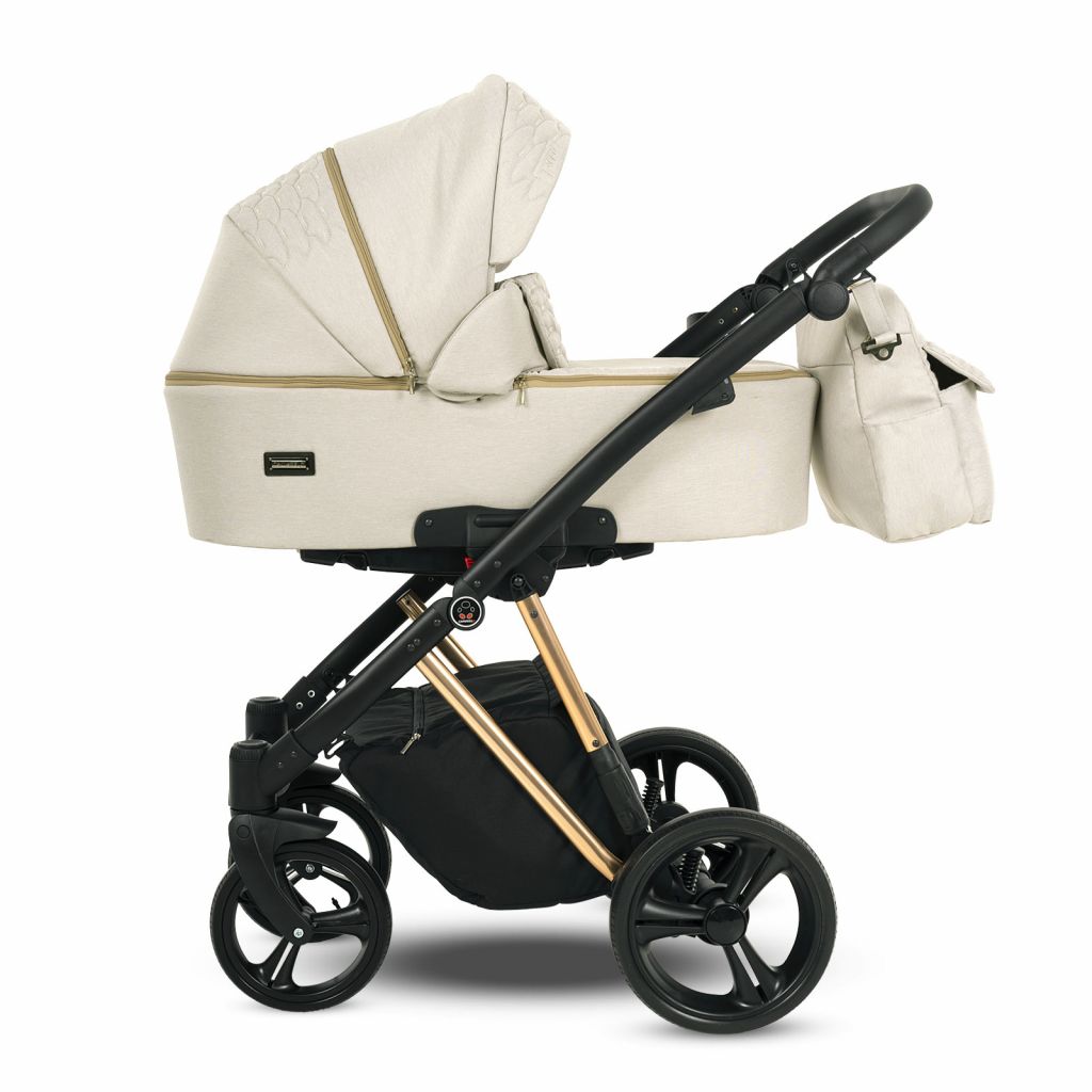 Коляска 2 в 1 Camarelo Faro, Светло-бежевый меланж