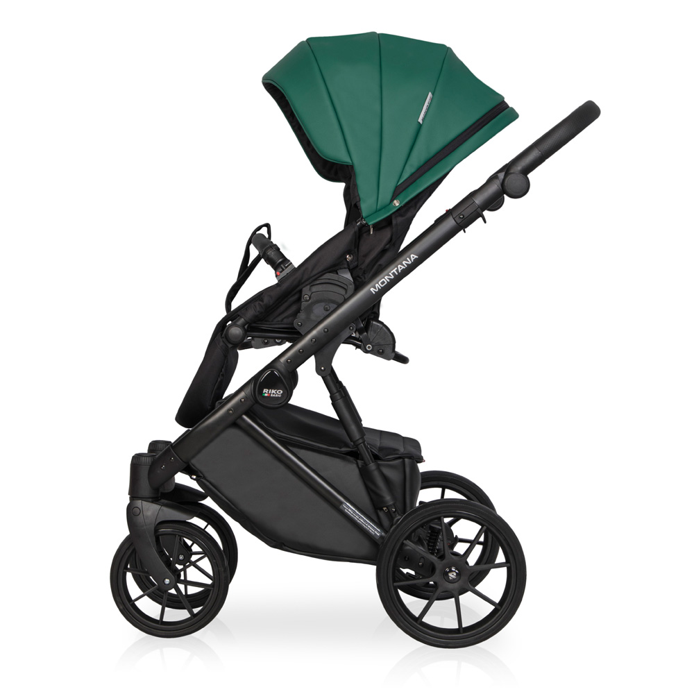 Коляска 3 в 1 Riko Basic Montana Ecco 13 Emerald зеленый
