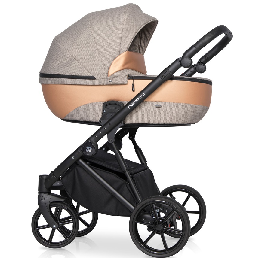 Коляска 3 в 1 Riko Nano Pro 04 Camel золотой
