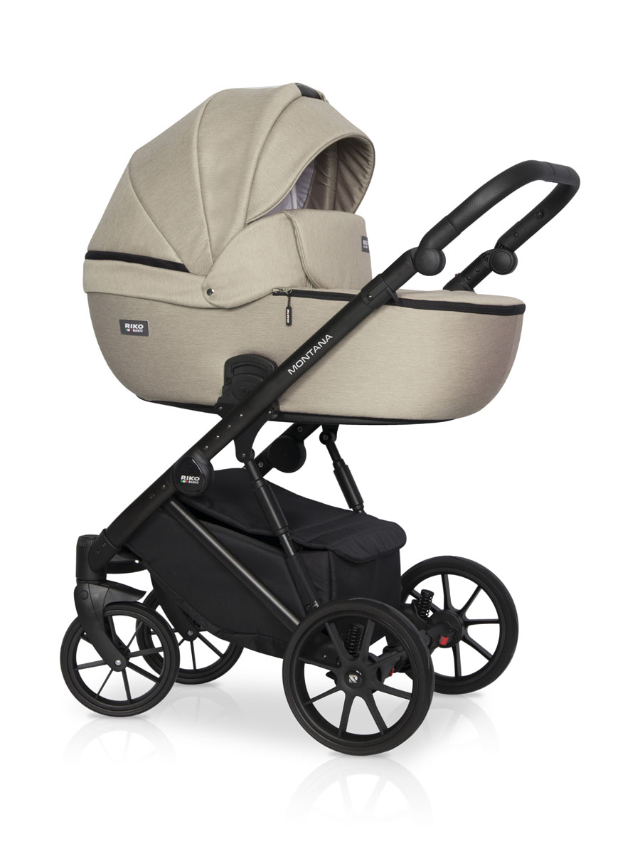 Коляска 3 в 1 Riko Basic Montana 02 бежевый