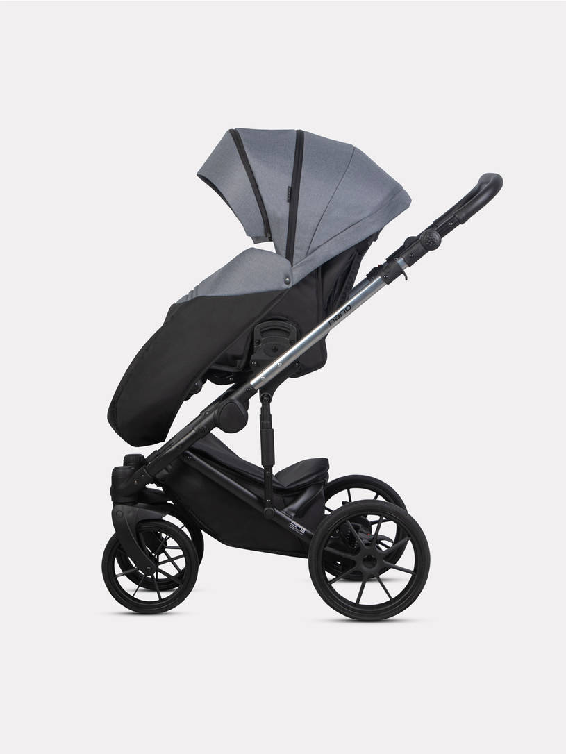 Коляска 2 в 1 Riko Nano Thermo Fabric 12 Graphite