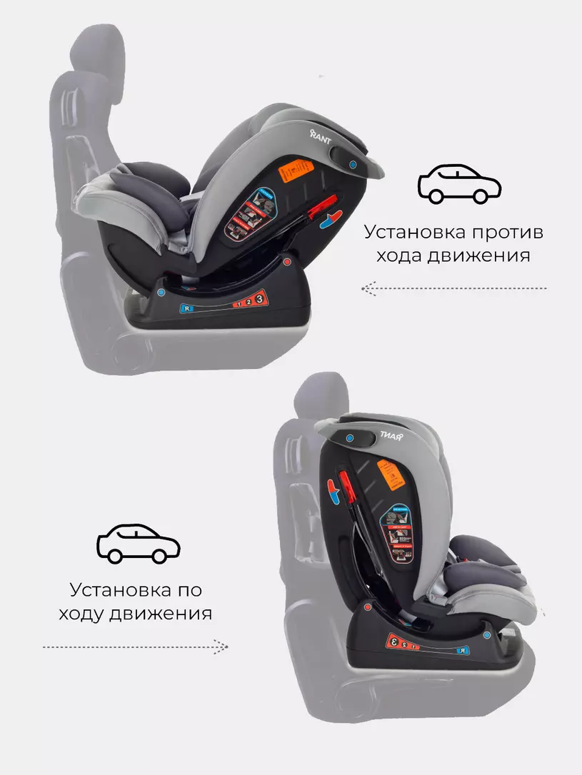 Автокресло Rant Matrix Safety Line 0/1/2/3 (0-36 кг) storm grey