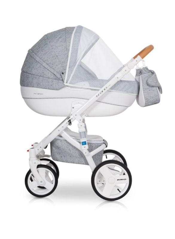 Коляска 3 в 1 Riko Bruno Luxe 05 серый