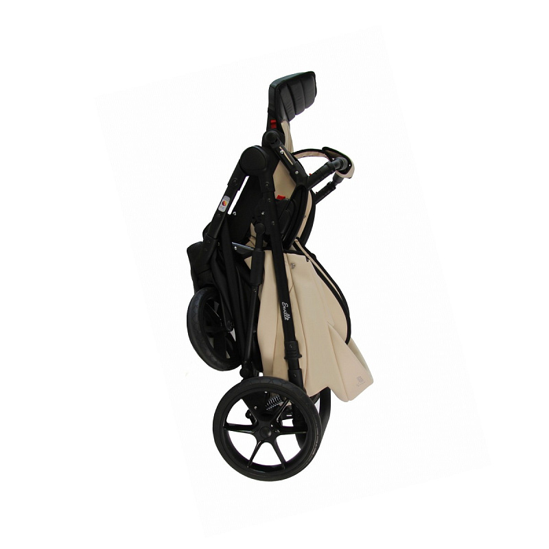 Детская коляска Sevillababy Tisso 2 в 1 светло-бежевый экокожа