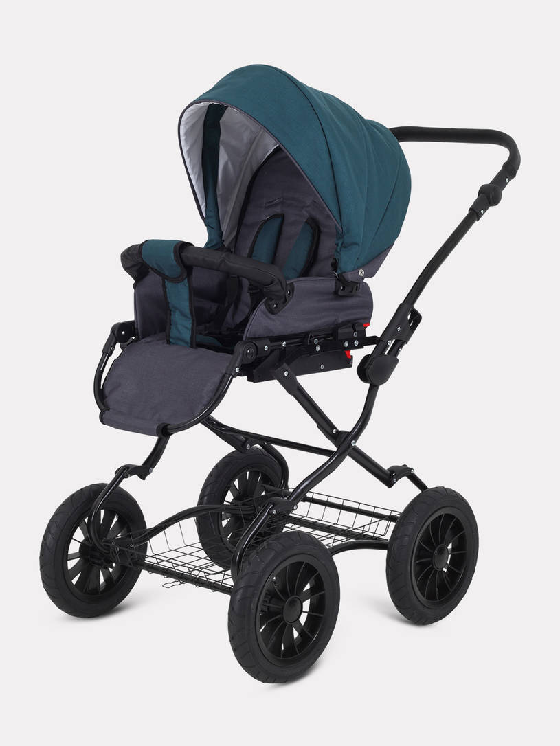 Коляска 2 в 1 Rant Siena Classic 2024 04 серый - темно-бирюзовый
