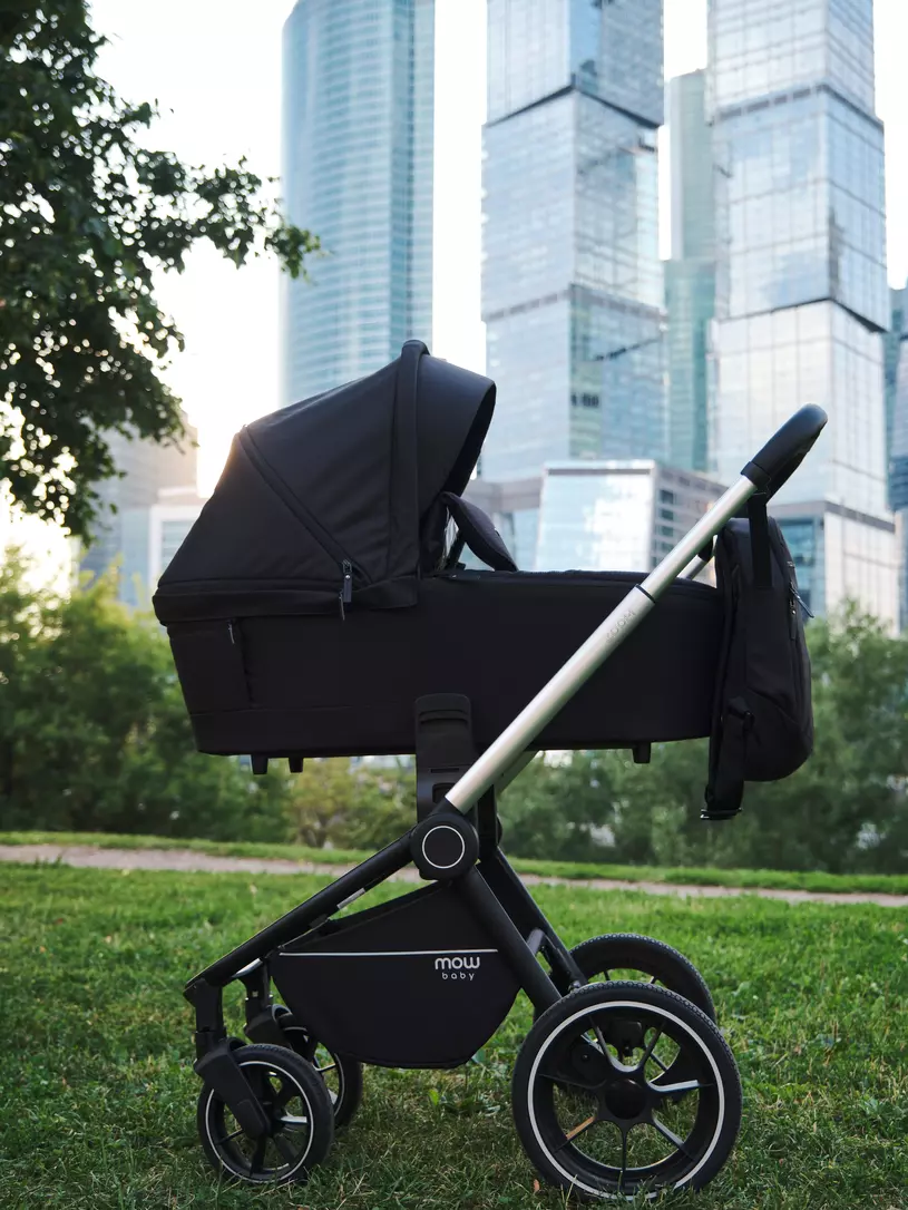 Коляска 3 в 1 MOWBaby ZOOM PU RA087 Gold Black