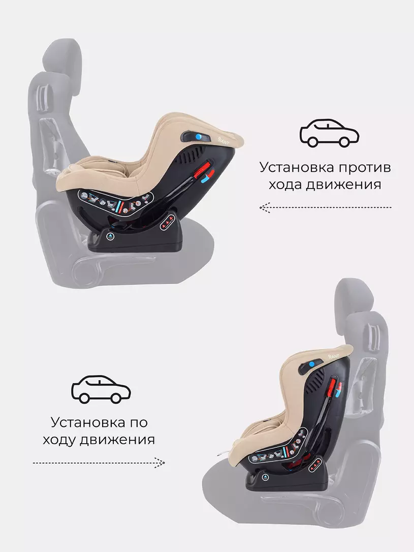 Автокресло Rant Pilot Active Line 0/1 (0-18 кг) Beige
