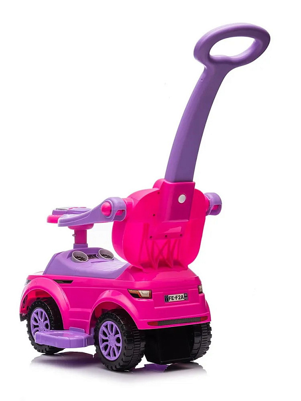 Каталка с ручкой Sevillababy Sport Car 3 в 1 614W розовый