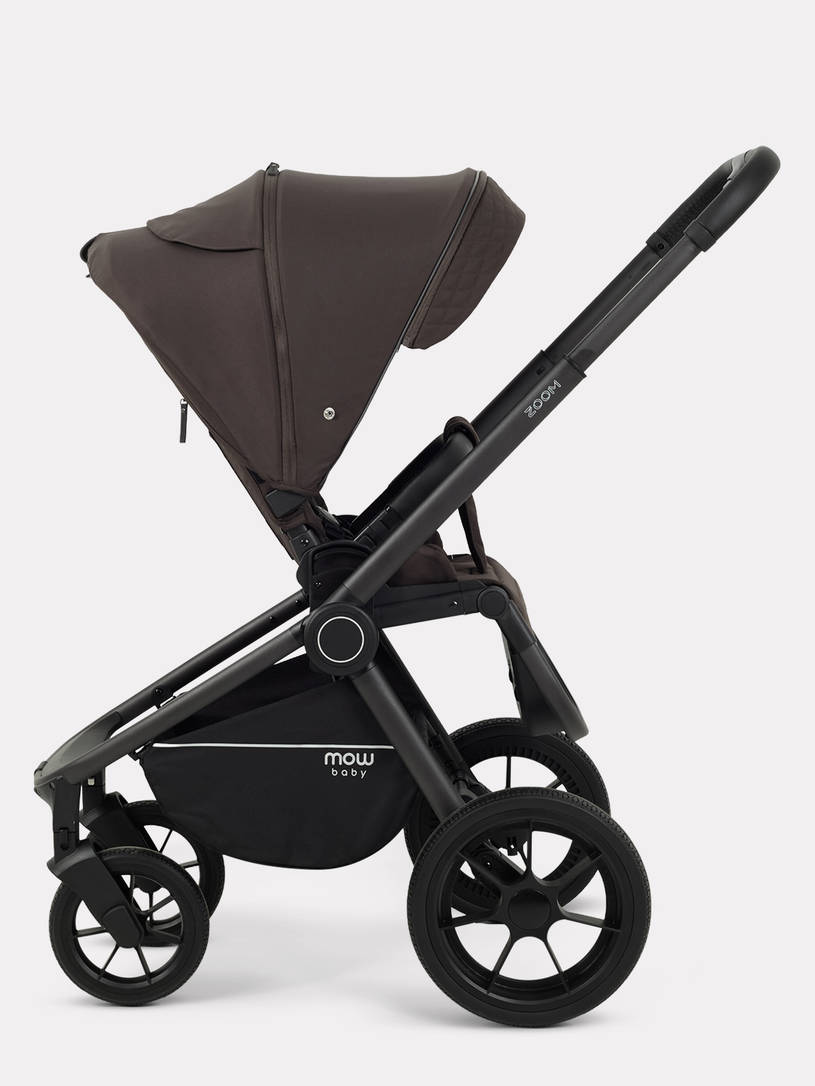 Коляска 3 в 1 Mowbaby Zoom PU Shine brown