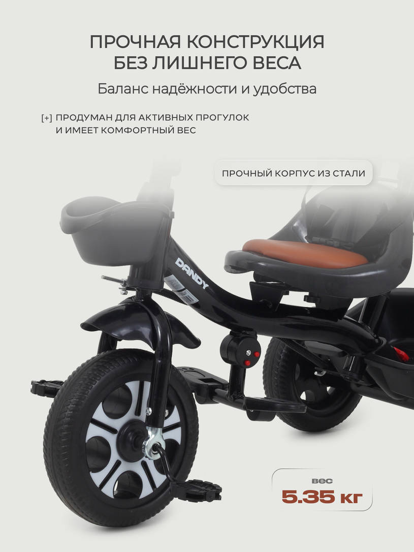 Велосипед 3-х колесный Rant Basic Dandy Black