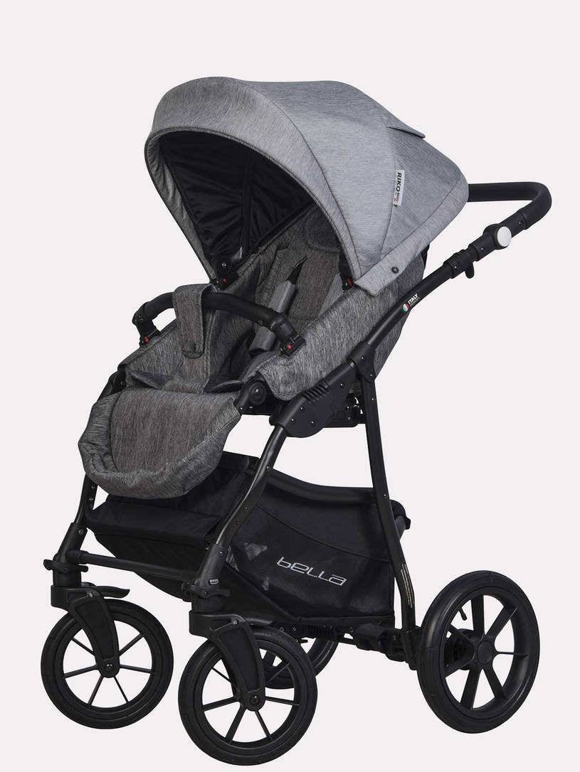 Коляска 2 в 1 Riko Basic Bella 01 серый-графит