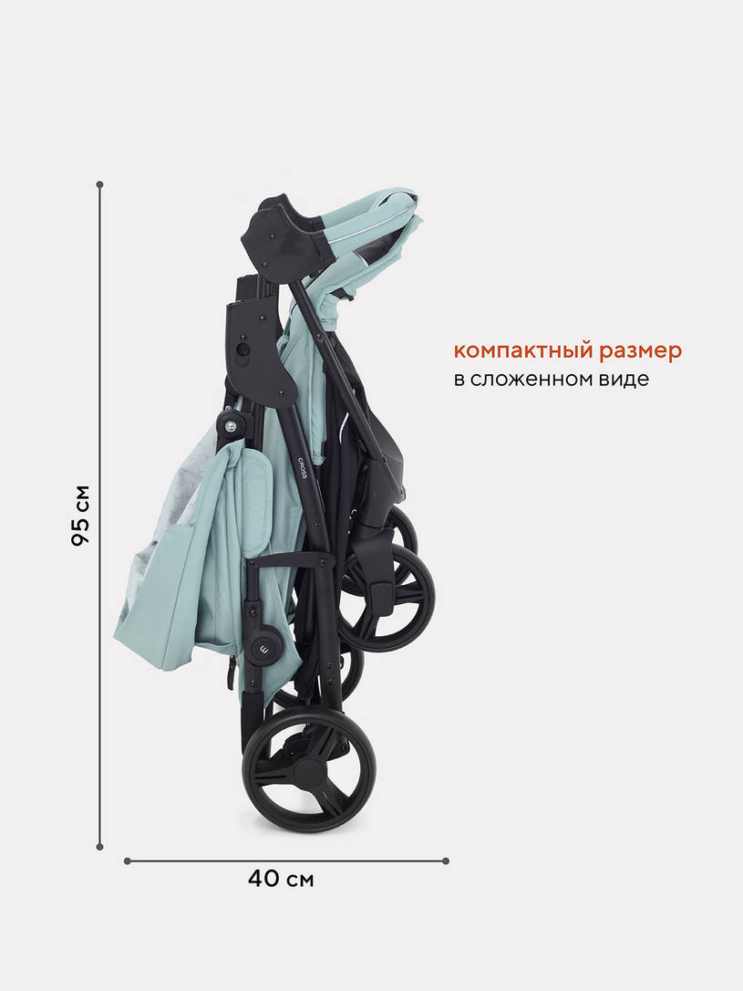 Коляска прогулочная Mowbaby Cross 2024 mint