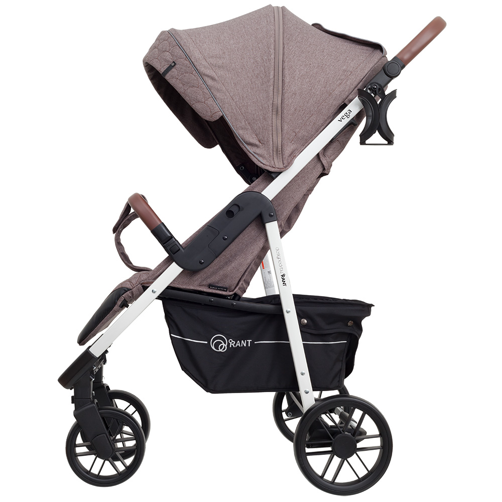 Коляска прогулочная Rant Vega Trends Lines brown (2021). Цвет: Коричневый