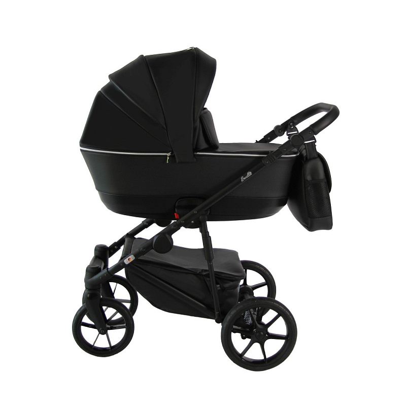 Детская коляска Sevillababy Tisso 2 в 1 черный экокожа