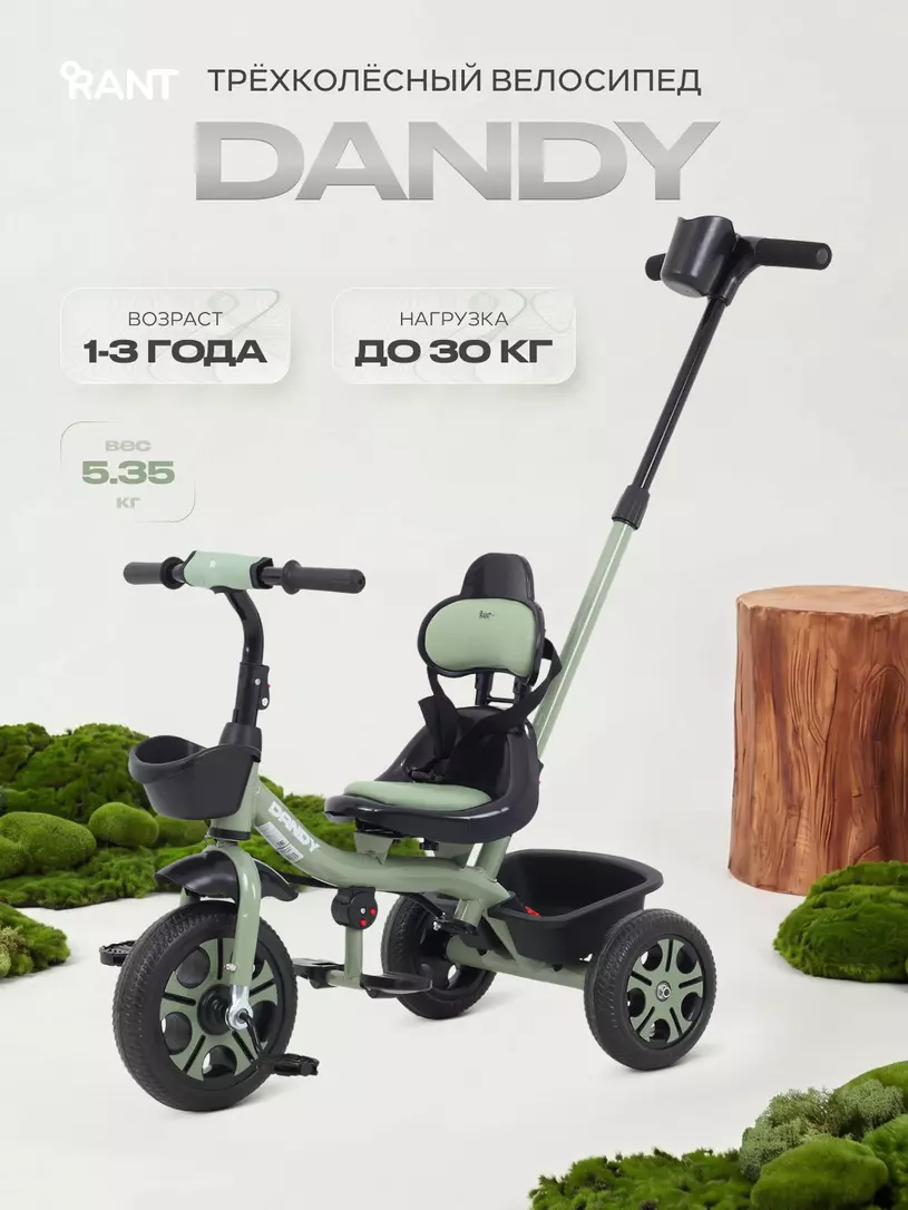 Велосипед 3-х колесный Rant Basic Dandy Green