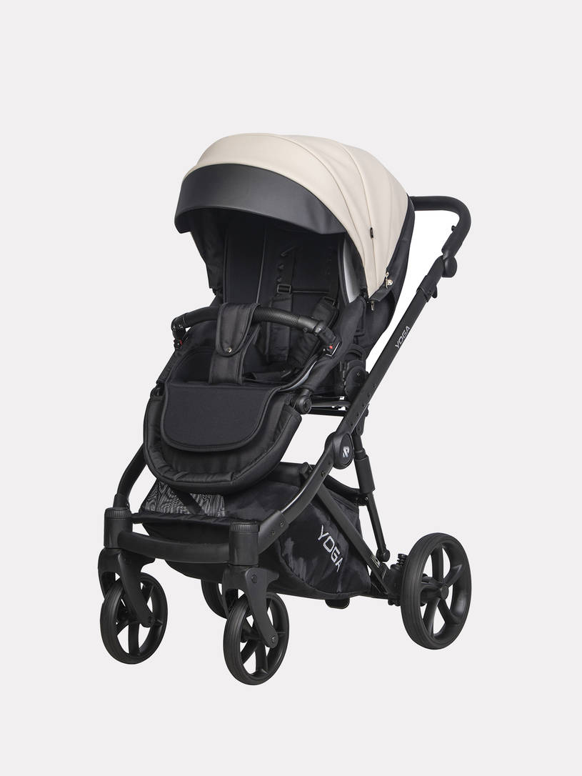 Коляска 3 в 1 Riko Basic Yoga Ecco 17 Sand, Кремовый