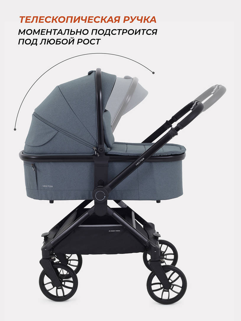 Коляска 2 в 1 Rant Vector Grey