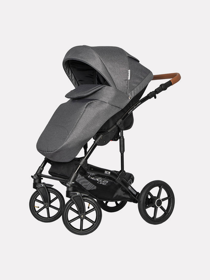 Коляска 2 в 1 Riko Basic Bella Life 06 anthracite