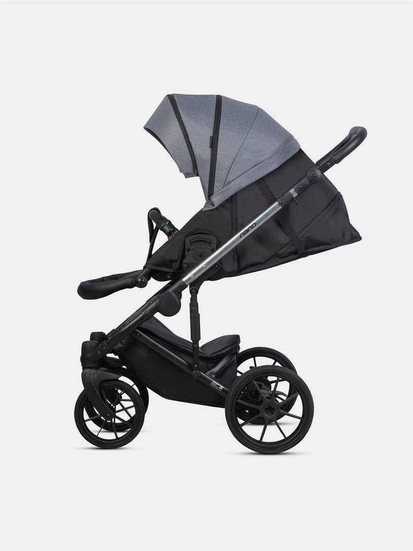 Коляска 2 в 1 Riko Nano Thermo Fabric 12 Graphite